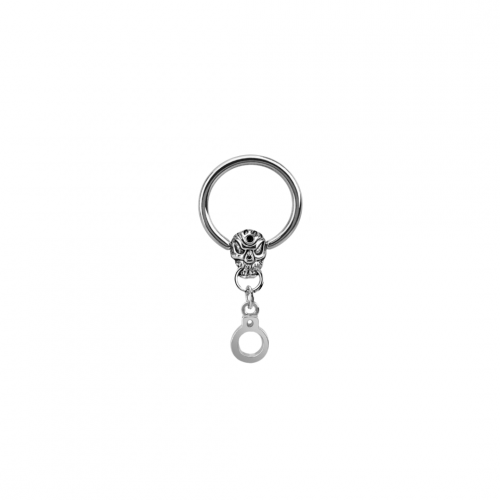 16g Skull and Handcuff Hoop