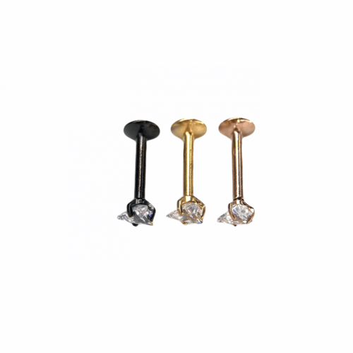 16g Triangle Crystal Flat Back