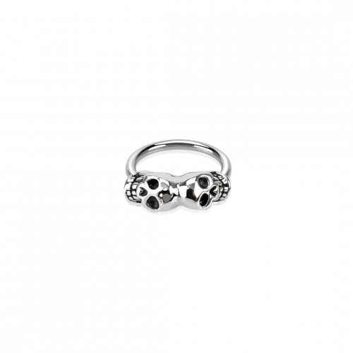16g Double Skull Hoop