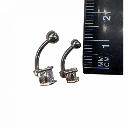 14g Crystal Balls Belly Ring