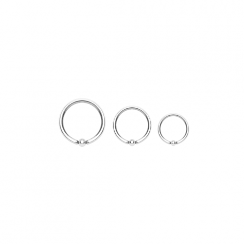 20g Titanium Silver Bendable Hoop (Ball)