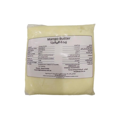 زبدة المانجا الخام من غانا