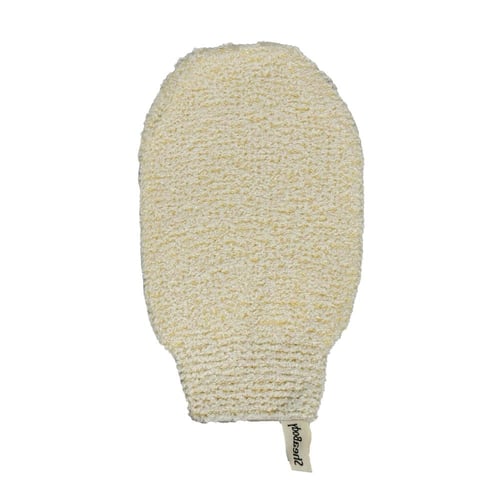 قفاز استحمام مفتوح كبير من القنب الطبيعي وقطن رامي...