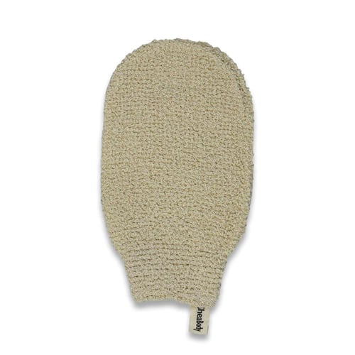 قفاز استحمام مفتوح كبير من القنب الطبيعي وقطن رامي...