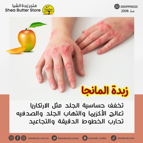 زبدة المانجا الخام من غانا