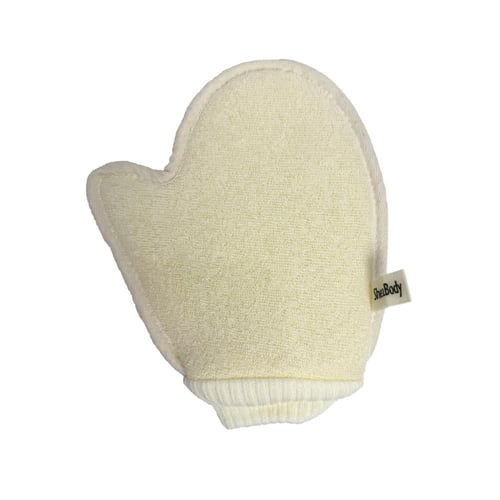 قفاز الاستحمام طبيعي مفتوح كبير بأصبع الإبهام من ا...