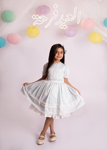 فستان سماوي دانتيل