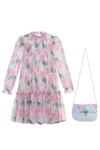 فستان مع شنطه