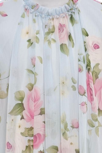 فستان شيفون مشجر