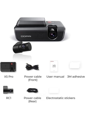 داش كام ددباي امامي وخلفي X5pro 4G 4K