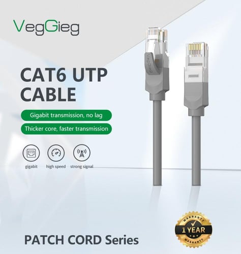كابل Veg Gige CAT6 بطول 3 متر