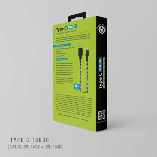 كبيل قوي تاب سي 1.5 متر قماش