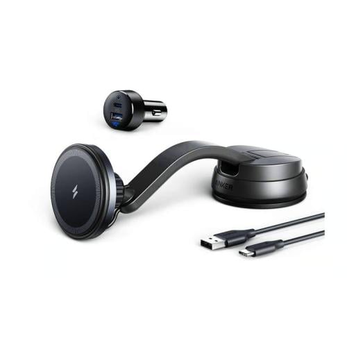 قاعدة جوال وشاحن لاسلكي من انكر