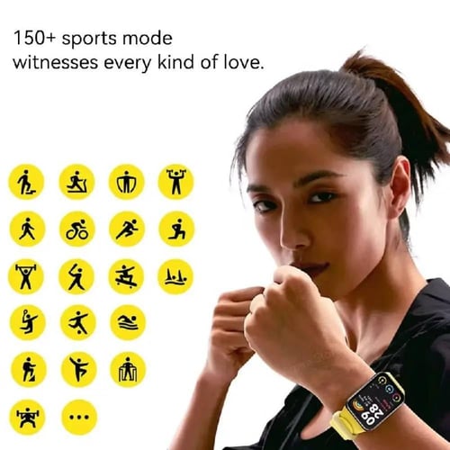 ساعة شاومي سمارت باند 8 برو اللون الابيض