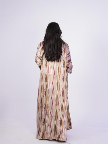 عباية حرير فاخر دبل فيس