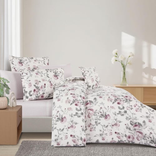 مفرش قطن صيفي مزدوج 8 قطع - زافيرا - اف وايت - بيج