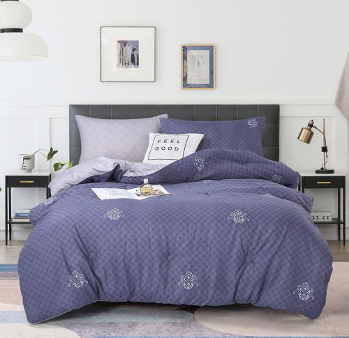 مفرش صيفي مفرد ونص 4 قطع - ليتشي - رمادي غامق - رص...