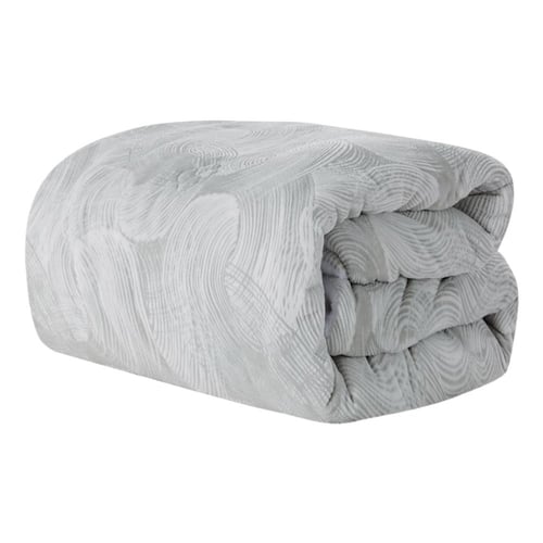 مفرش شتوي مزدوج مخمل فرو 6 قطع - اورنيلا - رصاصي -...