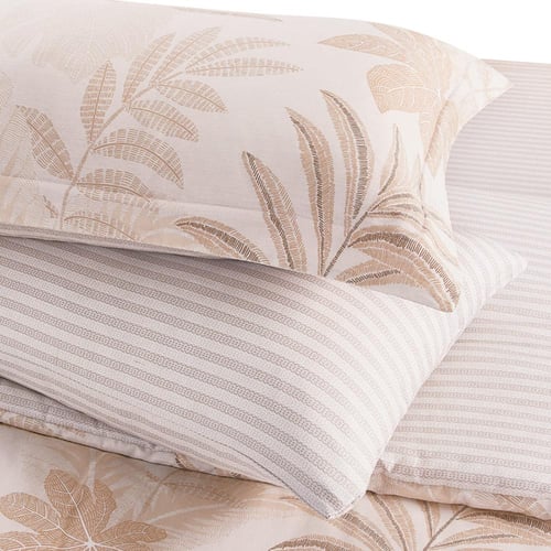 مفرش قطن صيفي مفرد ونص 4 قطع - فاليريا - كريمي - ر...