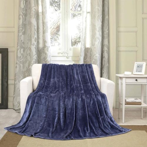 بطانية مخمل مزدوج - جولي - كحلي