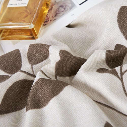 مفرش صيفي مفرد ونص 4 قطع - ليتون - كريمي - لحمي