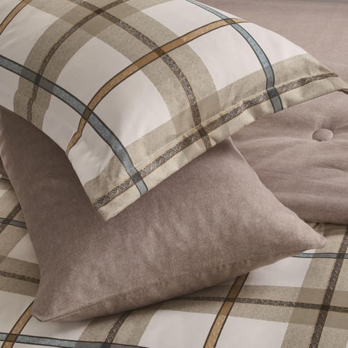 مفرش صيفي مفرد ونص 4 قطع - ليتون - بيج - بيج غامق