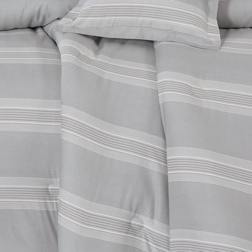 مفرش قطن صيفي مزدوج 8 قطع - زافيرا -رصاصي - اوف وا...