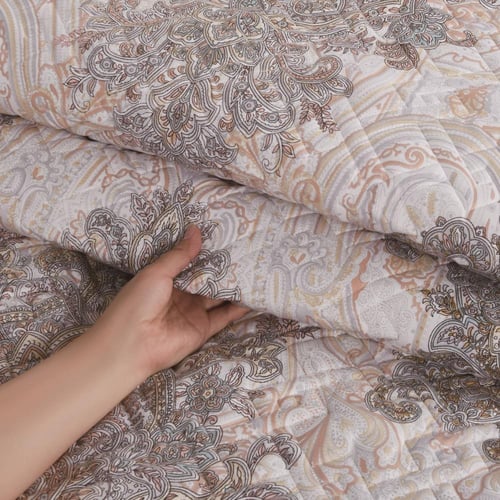 مفرش صيفي مفرد ونص حشوة مضغوطه 4 قطع - افروديت - ك...