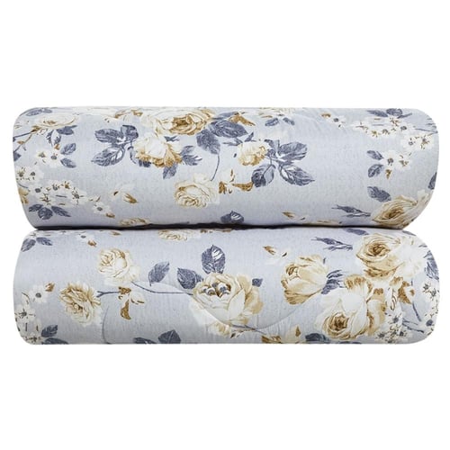 مفرش صيفي مزدوج 6 قطع - كاليندا - رصاصي - رمادي