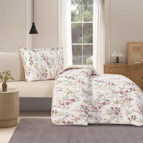 مفرش صيفي مفرد ونص حشوة مضغوطه 4 قطع - افروديت - ا...