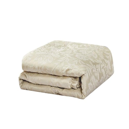 مفرش صيفي مزدوج جاكار 7 قطع - مارينثا -بيج فاتح