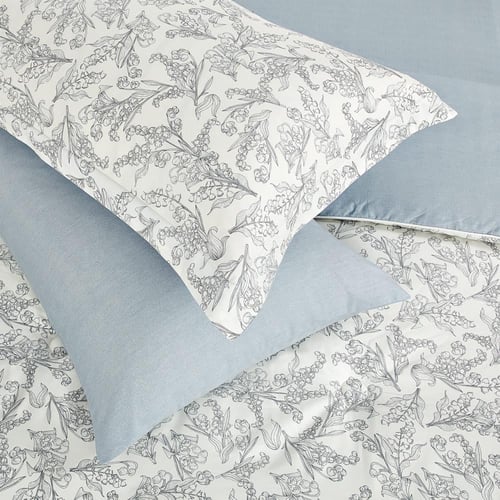 مفرش قطن صيفي مفرد ونص ٤ قطع - نولين -سكري - رمادي