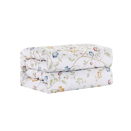 مفرش قطن صيفي مزدوج 6 قطع - نوفيلا -ابيض - اخضر غا...