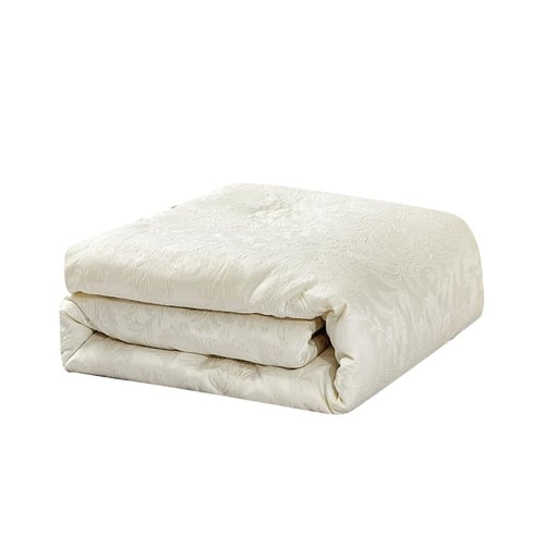 مفرش صيفي مزدوج جاكار 7 قطع - مارينثا -كريمي