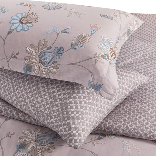 مفرش قطن صيفي مفرد ونص 4 قطع - فاليريا - بيج - رما...