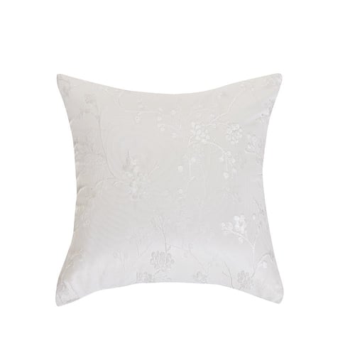 مفرش صيفي مزدوج جاكار 7 قطع - سيرينا - أبيض