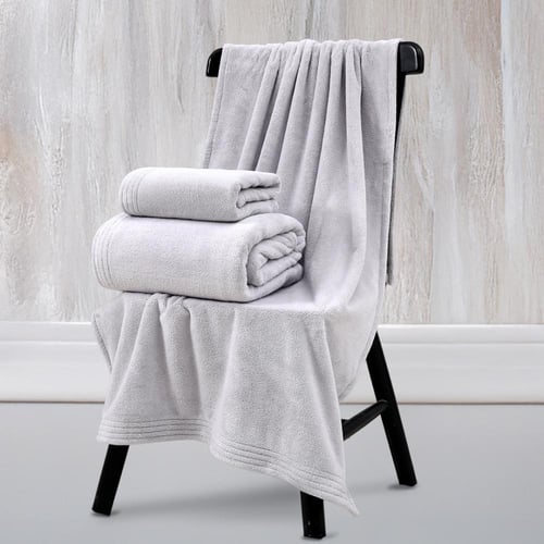 منشفة كورال فليس - إشيل - مقاس كبير - 90*180 - رصا...