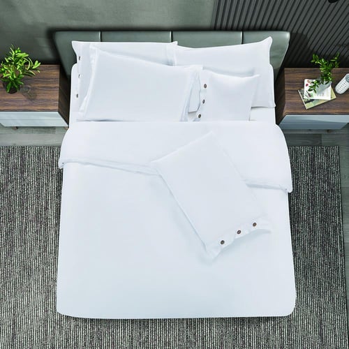 مفرش فندقي قطن عالي النعومة مزدوج 300 غرزه - 8 قطع...