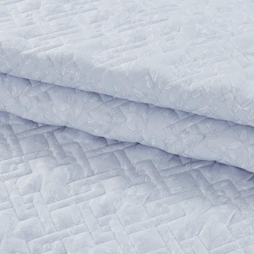 مفرش صيفي مزدوج حشوة مضغوطه 6 قطع - لونيا - رصاصي...