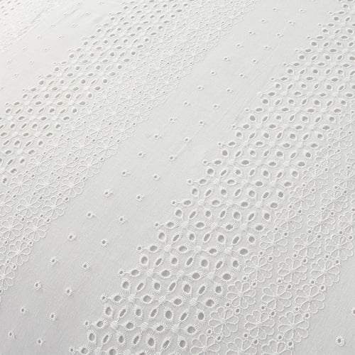 مفرش صيفي مزدوج مطرز مزين بالدانتيل 7 قطع - بولكير...