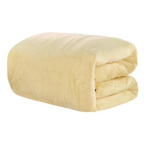 مفرش شتوي مخمل مفرد ونص 4 قطع - تالورا - رصاصي - أ...