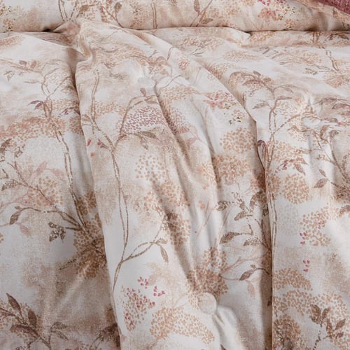 مفرش صيفي مفرد ونص 4 قطع - ليتون - بيج - لحمي غامق