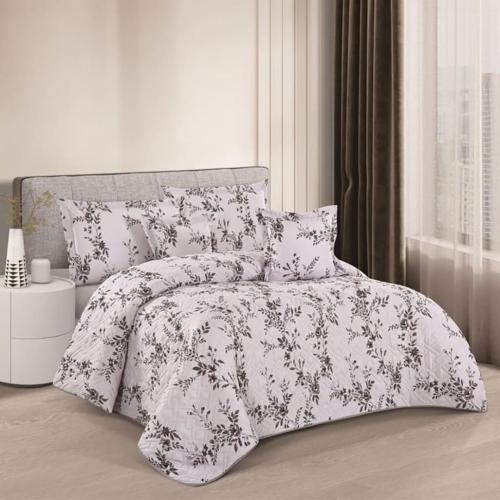 مفرش صيفي مفرد ونص مضغوط 4 قطع - بانس- رصاصي - رما...