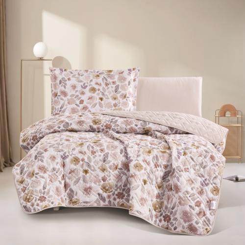 مفرش صيفي مفرد ونص حشوة مضغوطه 4 قطع - افروديت - ا...