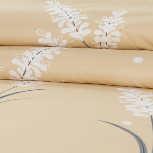 مفرش صيفي مفرد ونص 4 قطع - ليتون - أصفر - رصاصي