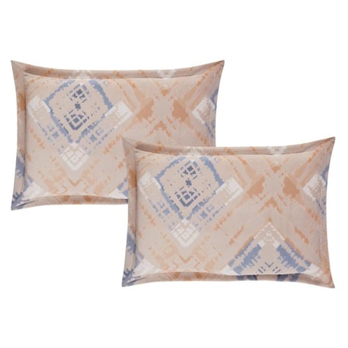 مفرش شتوي مزدوج مخمل فرو 6 قطع - اورنيلا - بيج