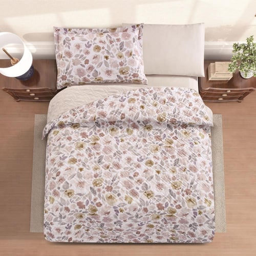 مفرش صيفي مفرد ونص حشوة مضغوطه 4 قطع - افروديت - ا...