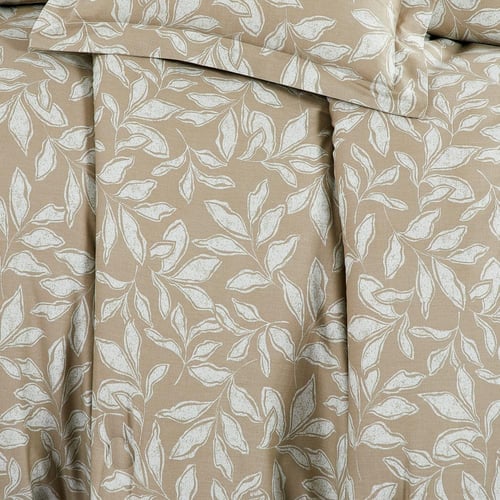 مفرش قطن صيفي مزدوج 8 قطع - زافيرا - بيج مشجر - اخ...