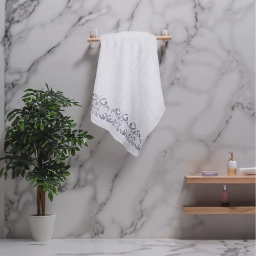 منشفة قطن سوليتا مقاس كبير 90*150 - رصاصي