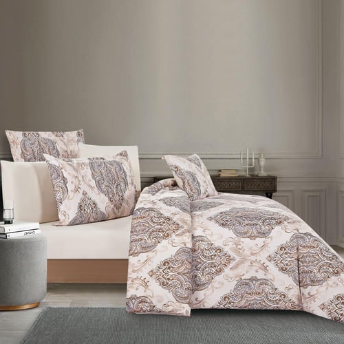 مفرش صيفي مزدوج وجهين ٧ قطع - اوركا -كريمي